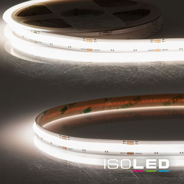 ISOLED LED COB927/COB965 Linear CCT Flexband, 24V DC, 7W ww + 7W kw, IP20, 5m Rolle, 640 LED/m, 115786