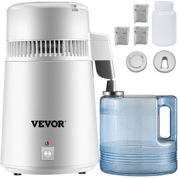 VEVOR Brandneuer Dental Wasserdestillator Wasserfilter 4L Wasseraufbereiter / Brennereiausrüstung, HR-1ZLSJ000000001V2