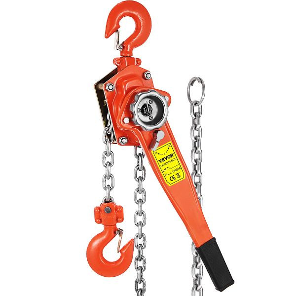 VEVOR 3t 6m Ratcheting Lever Block Chain Hoist Come Along Puller Pulley, 3T6MSBHL000000001V0