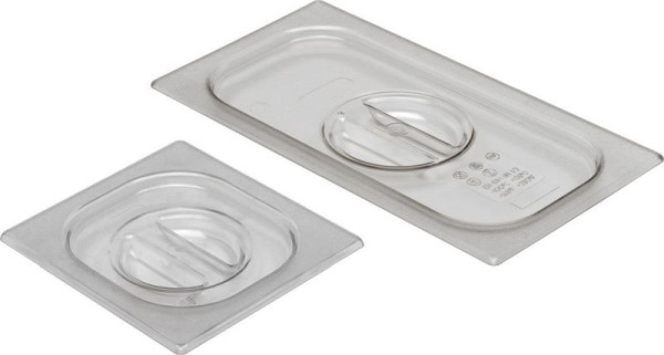 Hendi GN-Deckel, 176 mm, GN 1/6, transparent, Edelstahl, 864159