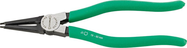 STAHLWILLE Sicherungsringzange für Innenringe, Länge 140mm Kopf poliert Griffe Kunststoff-Überzug mit gerauter Oberfläche, Gr. J 0, 65436100