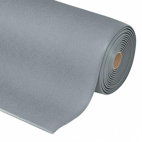 Global Mats SOFT STEP Arbeitsplatzmatte grau, texturiert, 120cm x 1830cm, Rolle, 7215 0 GR 12R