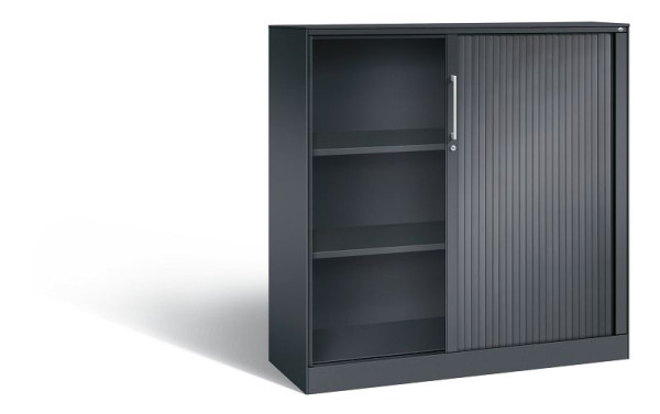 C+P Rollladenschrank Asisto, H1310xB1200xT435mm, Farbe: Schwarzgrau, Bügelgriff, 3 OH, 143031-000 S10075