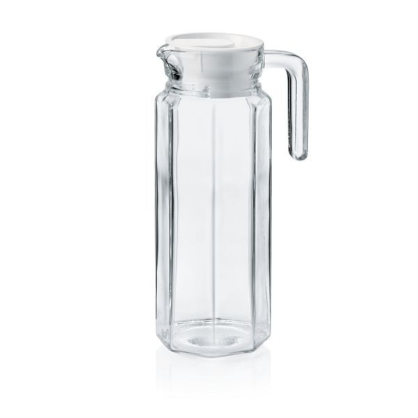 WAS Krug mit Kunststoffdeckel, 1,0 Liter, Glas, 1772100