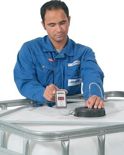 DENIOS Elektronischer Peilstab, mit Voreinstellung Heizöl, Füllhöhe 300 cm, 172874