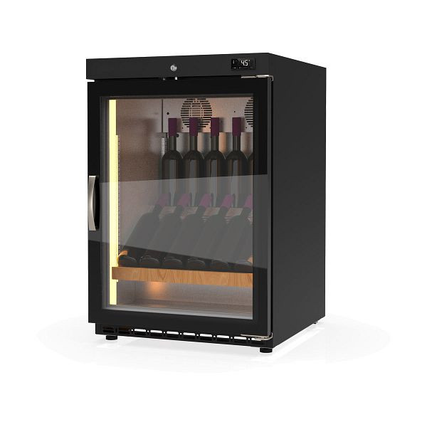 Vaiotec TOPLINE 650 Weinkühlschrank Schwarz, 120 Liter, 26 Flaschen, Breite: 600 mm, 11675
