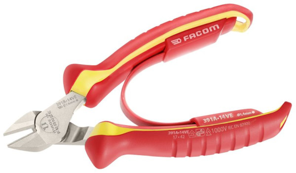 Facom Diagonal-Seitenschneider Elektriker-Modell 140 mm 1000V, 391A.14VE