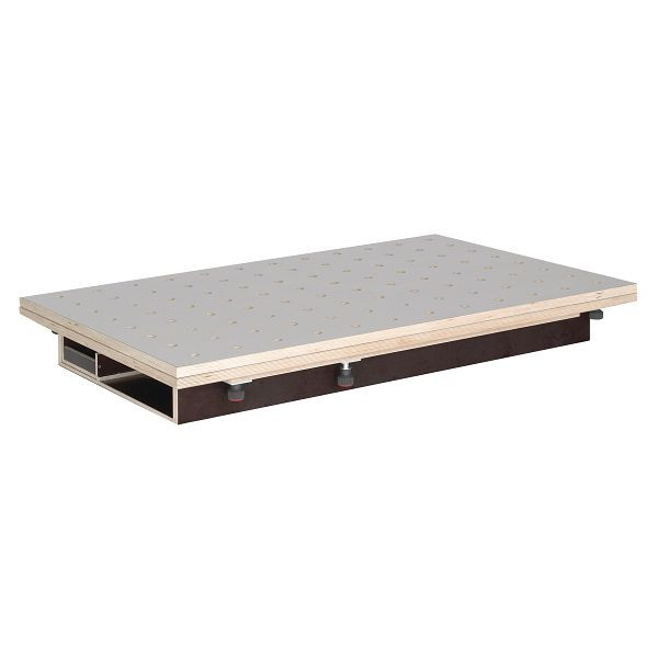 Unicraft Tischoberteil HPL Lochrasterplatte 1200x800/1600x1200, Ø20 mm, mit Schubkasten, 6112002