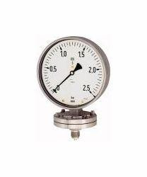 Wika Plattenfedermanometer, Chemieausführung, Anschluss radial unten, 102593