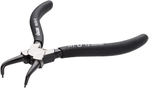 VIGOR Sicherungsring-Zange, 140 mm, Spitzen 90° abgewinkelt (Form D), V6510D-12