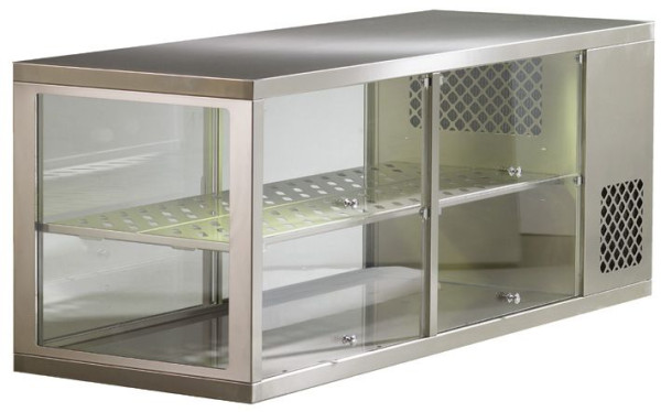 IDEAL AKE Aufsatzkühlvitrine AKV-S 96-KL R-290, für Take-Away Kühlprodukte und Getränkekühlung, steckerfertig, Umluftkühlung, Aufsatzgerät, 484358525