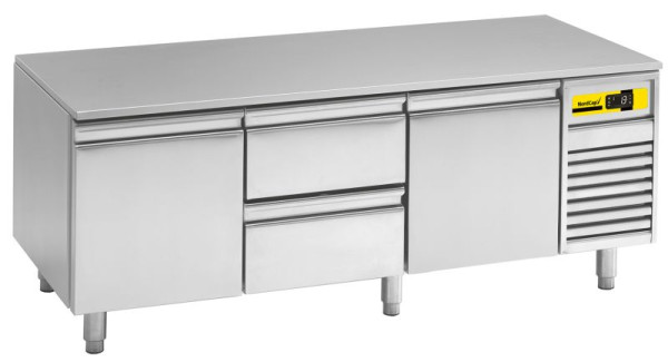 NordCap Unterbaukühltisch UKT 2ZG 2ZK, für GN 1/1, steckerfertig, Umluftkühlung, 46711113002-0-N-A3