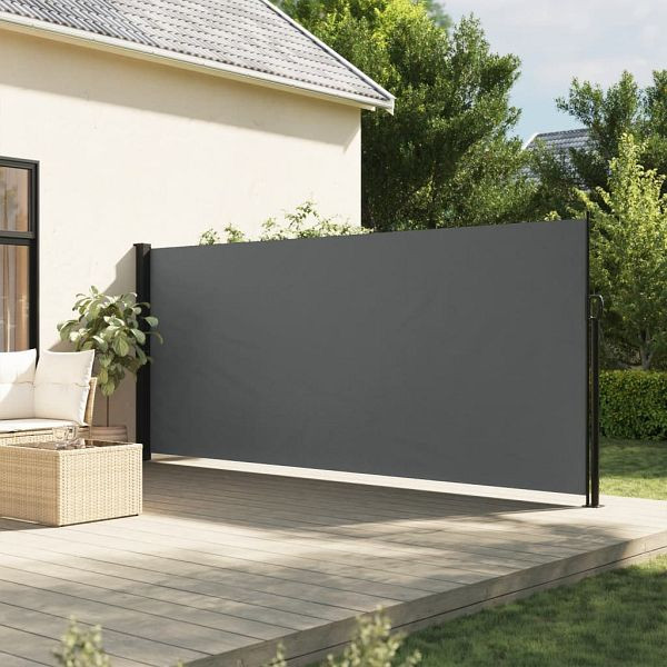 vidaXL Seitenmarkise Ausziehbar Anthrazit 160x500 cm, 4004443