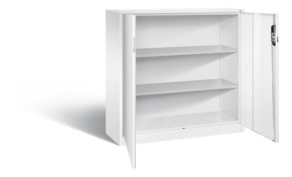 C+P Büroschrank Acurado, H1200xB1200xT400mm, Farbe: Verkehrsweiß, Muldengriff, 3 OH, 9467-1200 S10195
