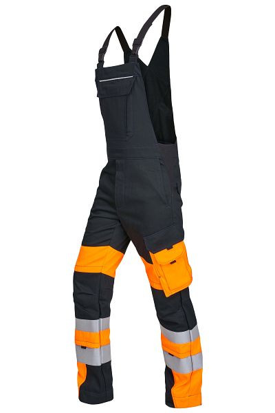 ROFA Latzhose 2355, Größe 26, Farbe 373-anthrazit-leuchtorange, 6652355-373-26