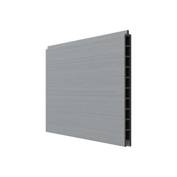 T&J MAX-XL WPC-Steckzaunbrett, 280 x 20 x 1790 mm, coextrudiert, Farbe SMOKE WHITE, 44647