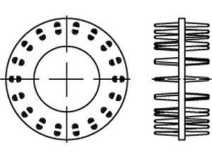 Holzverbinder DIN 1052 Holzverbinder GT Typ D, galvanisch verzinkt, zweiseitig, 80 ÜH VE=S (25 Stück)