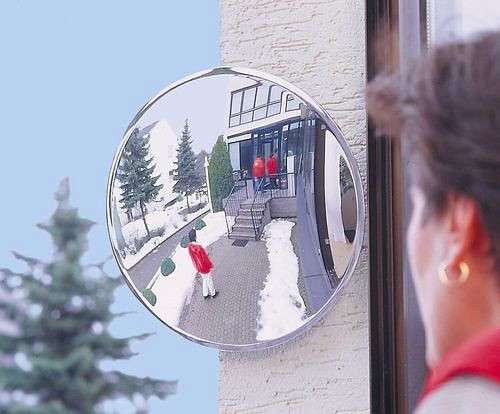 Moravia Spion-Spiegel, aus Acrylglasglas für Innen- und geschützte Außenbereiche, Ø: 300 mm, 311149