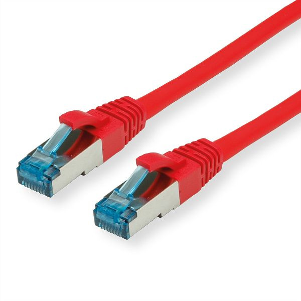 VALUE Patchkabel Kategorie 6A (Class EA) S/FTP (PiMF), LSOH, rot, 1 m, 21.99.1921