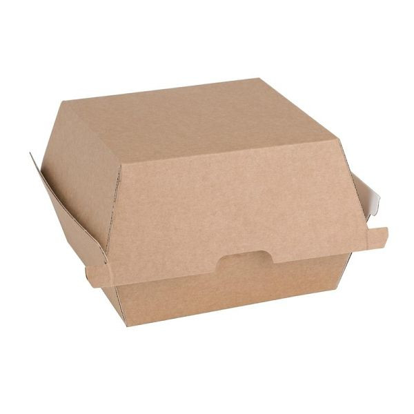Fiesta Compostable kompostierbare Hamburgerboxen Kraft klein (200 Stück), FB664