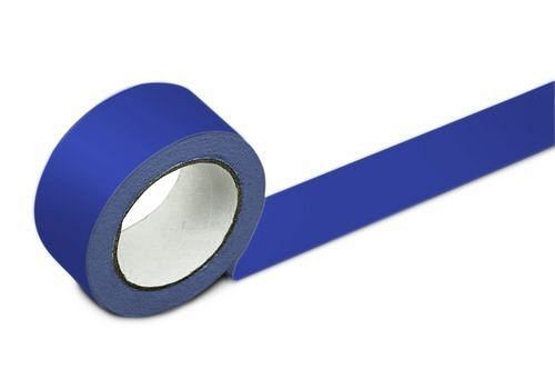 DENIOS Bodenmarkierband, 75 mm breit, blau, VE: 2 Rollen, 137140