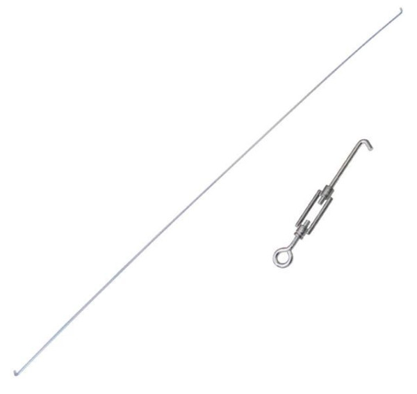 Schulte Diagonalstreben-Set 1300, verzinkt (1 Spannschloss, 1 Diagonalstrebe), 12691-L