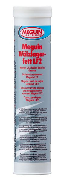 Meguin Wälzlagerfett LF2, Kartusche Kunststoff, VE: 0,4 kg, 6448