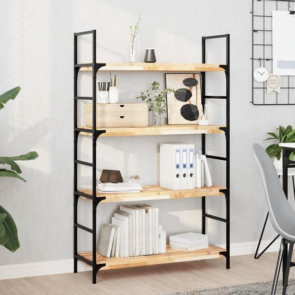 vidaXL Schweberegale 2 Stück 80x30x4 cm Massivholz Akazie Unbehandelt, 3279452