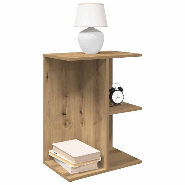 vidaXL Nachttische 2 Stück Artisan-Eiche 46,5x29x61 cm Holzwerkstoff, 858667