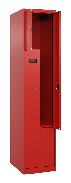 C+P Z-Spind Evolo PLUS, 2 Fächer, 1850x400x500mm, 3020/3020, Zylinderschloss, 049003-122 S10048