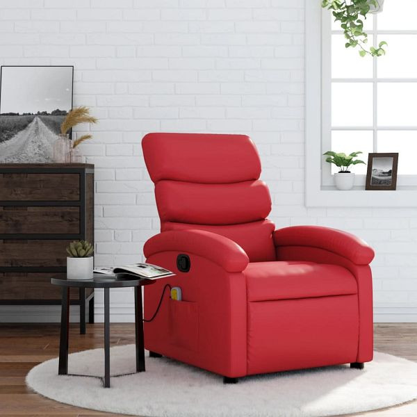 vidaXL Massagesessel Rot Kunstleder, Top-Qualität, 371725