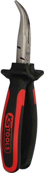 KS Tools ERGOTORQUE Flachrundzange, gebogen, 210mm, 115.1019