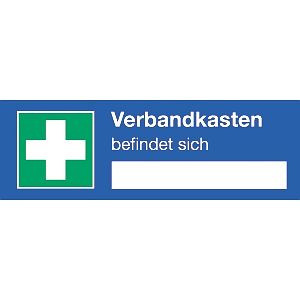 Moedel Verbandkasten befindet sich, ISO 7010, Kunststoff, 500x200 mm, 52743