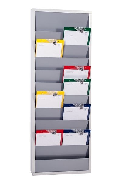 Eichner Metall-Plantafel für den Werkstattbereich zweireihig, Grau, 9019-00202-11