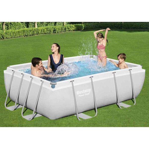 Bestway Power Steel Swimmingpool-Set Rechteckig 282x196x84 cm, 92819
