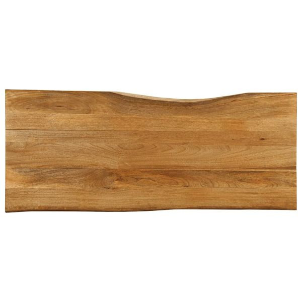 vidaXL Tischplatte mit Baumkante 140x60x2,5 cm Massivholz Mango, 370769