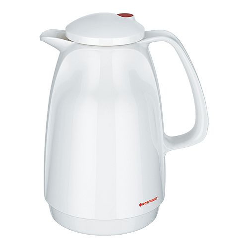Rotpunkt Isolierkanne 1,0L, weiß, Höhe: 24,8 cm, Polypropylen (PP), 869420