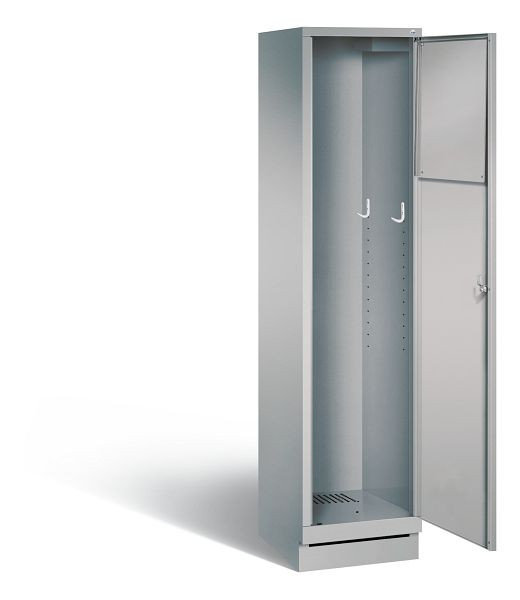 C+P Wäsche-Sammelschrank Evolo, H1800xB420xT500mm, Farbe: Weißaluminium, 48170-210 S10252