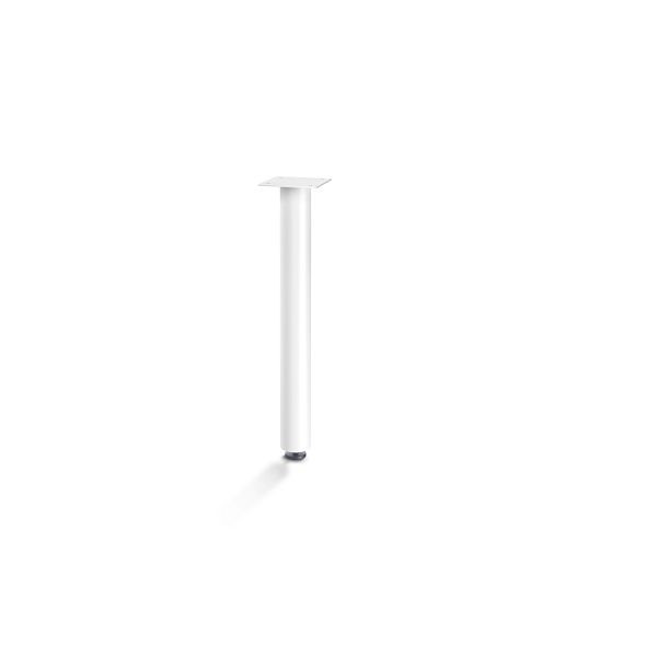 bott cubio Werkbankfuss rund Durchmesser: 80mm/mit Niveauausgleich BxTxH: 150x150x800 mm, RAL 7035, 11401108.16V