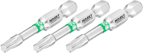 Hazet Bit, Sechskant massiv 6,3 (1/4 Zoll), Innen TORX® Profil, T25, Anzahl Werkzeuge: 3, Lange Ausführung, Schlüsselweite: T25, 2223NSLG-T25/3