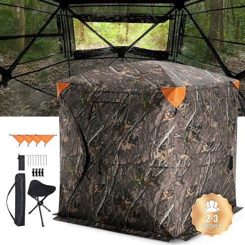 VEVOR Jagdblende Jagdversteck 288° Durchsichtige Bodenblende 148x148x170cm Jagd, SLCFXTSK58YCDMLGHV0