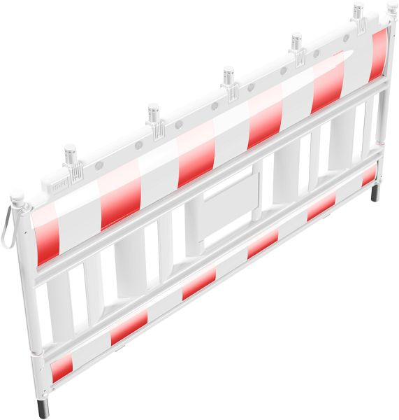 Schake Euro2-Schrankenzaun Typ Elektro, mit Lampenadapter, rot / weiß, 33420KAE