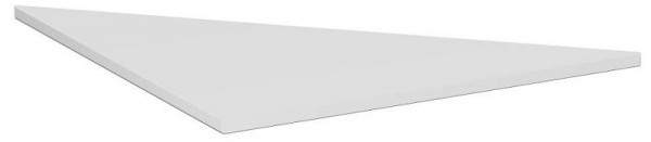 geramöbel Verkettungsplatte Dreieck 90° inkl. Verkettungsmaterial, C Fuß Pro, 800x800, Lichtgrau, N-647508-L