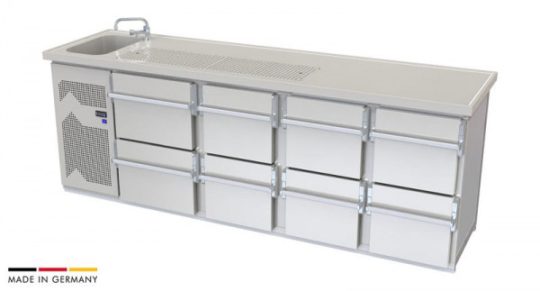 hefa Theke Ambio 26V/1L-ZZZZ, Abmaße: 950 x 2.600 x 650/700 mm, Ambio 26V/1L-ZZZZ