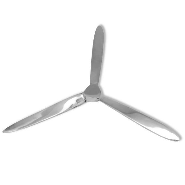 vidaXL Wanddekoration Propeller Silbern 70cm Aluminium, 243517