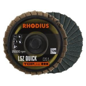 Rhodius TOPline LSZ QUICK Zirkonlamellenschleifscheibe, Durchmesser [mm]: 51, VE: 10 Stück, 303933