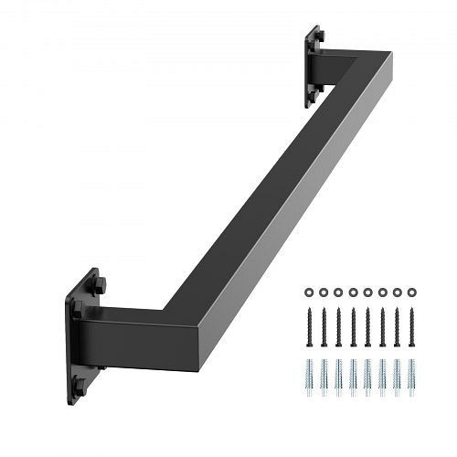 VEVOR 91 cm Treppenhandlauf schwarz, Eisen, 113 kg Tragkraft, industrielles Geländer für Loft-Veranda-Deck, BGSTZFGFS3FTNONYF001V0