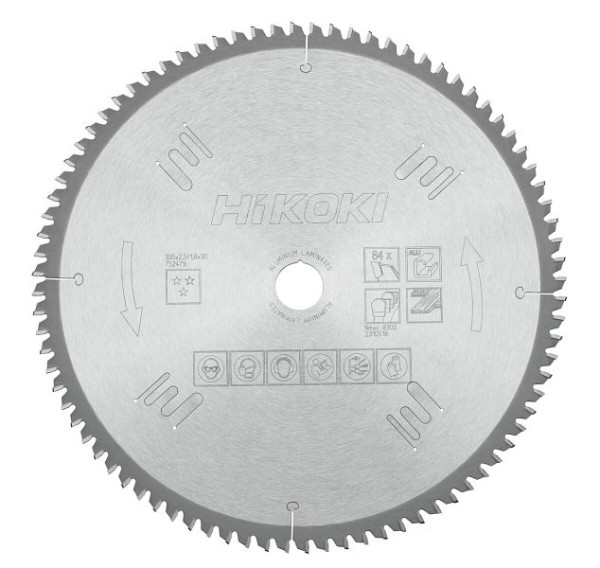 HiKOKI TCT Kreissägeblatt Laminat Aluminium 335x30 z84 Trapez- / Flachzahn, 752479