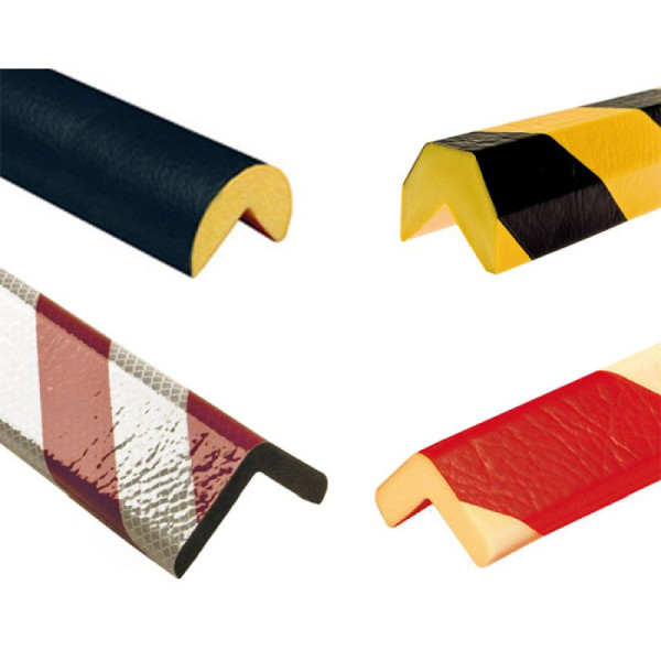Stein HGS Kantenschutz -Protect- Knuffi®, extrem abriebfest, Kreis 60/35mm, rot/weiß mit retroreflektierender Signalfolie RA2-B, 33334