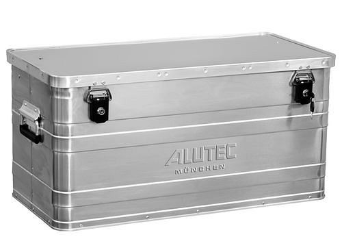 DENIOS Aluminiumbox Classic, ohne Stapelecken, 93 Liter Volumen, 254863